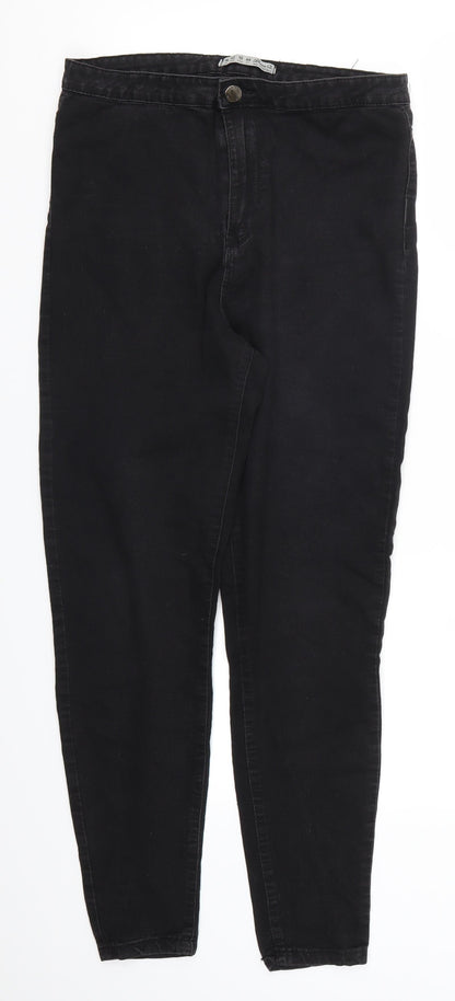 Denim Co Womens Black  Denim Skinny Jeans Size 14 L27 in