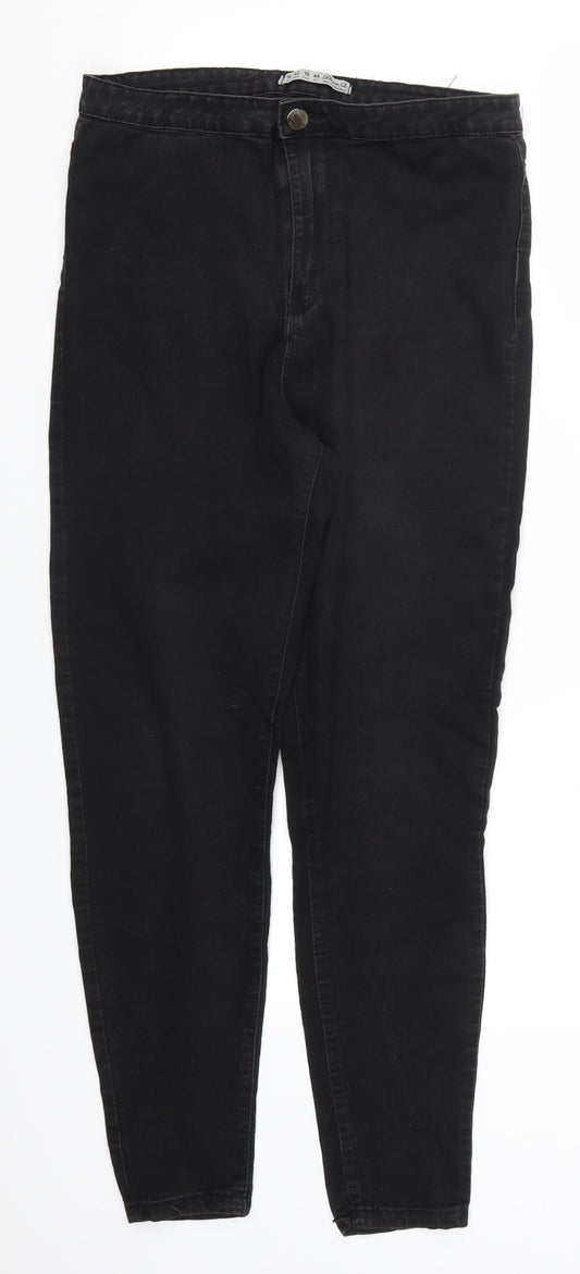 Denim Co Womens Black  Denim Skinny Jeans Size 14 L27 in
