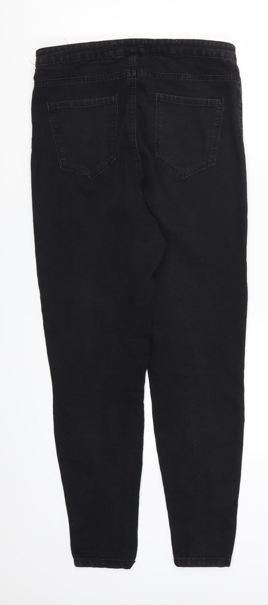 Denim Co Womens Black  Denim Skinny Jeans Size 14 L27 in