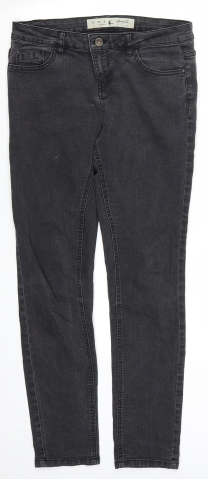 Denim Co Womens Grey  Denim Skinny Jeans Size 10 L28 in