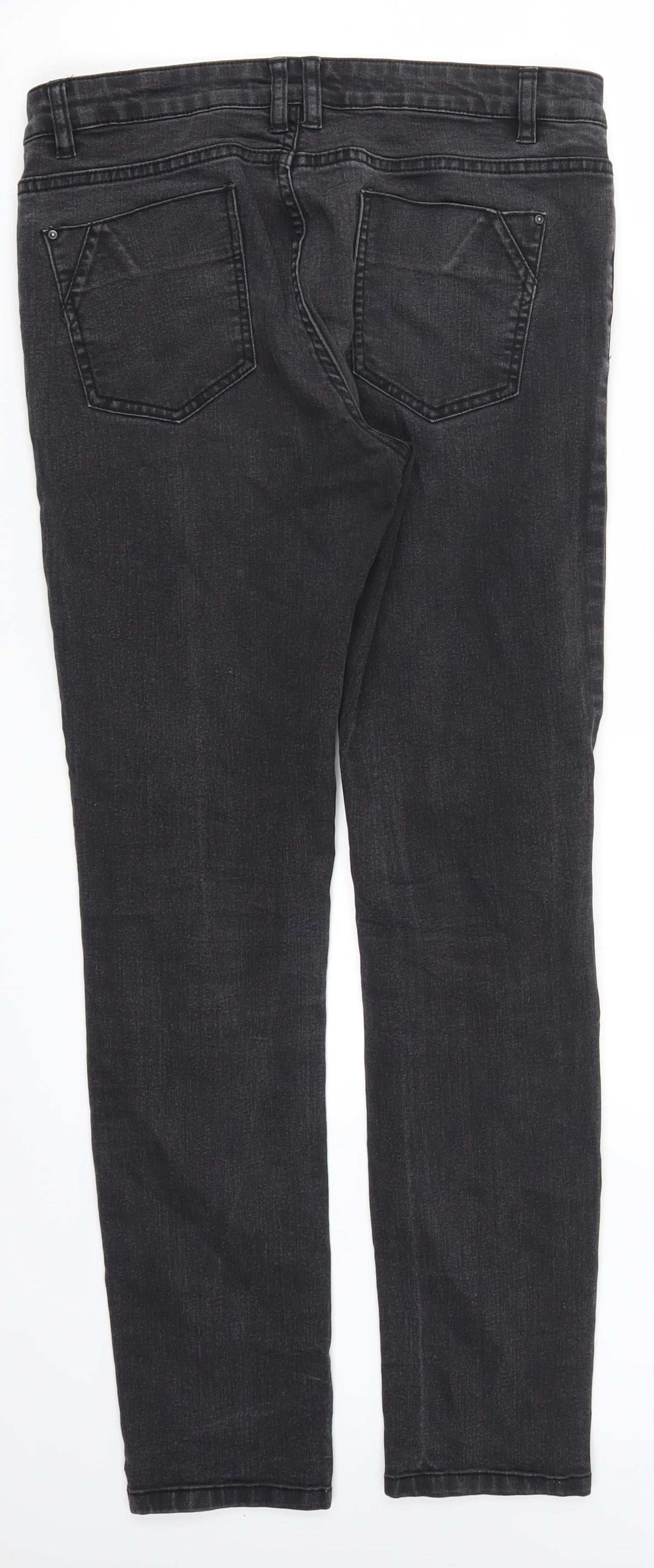 Denim Co Womens Grey  Denim Skinny Jeans Size 10 L28 in