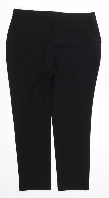 F&F Womens Black   Trousers  Size 12 L26 in