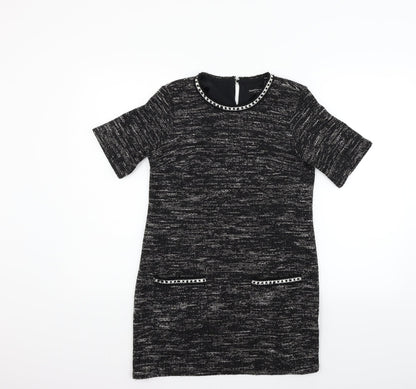 Dorothy Perkins Womens Black   Fit & Flare  Size 8