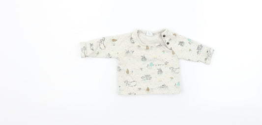 Disney Boys Grey   Pullover Jumper Size 0-3 Months