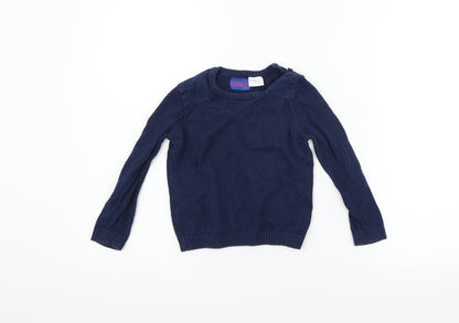 F&F Boys Blue   Pullover Jumper Size 12-18 Months