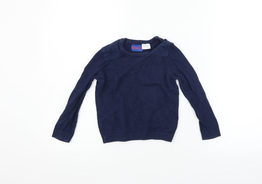 F&F Boys Blue   Pullover Jumper Size 12-18 Months