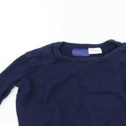 F&F Boys Blue   Pullover Jumper Size 12-18 Months