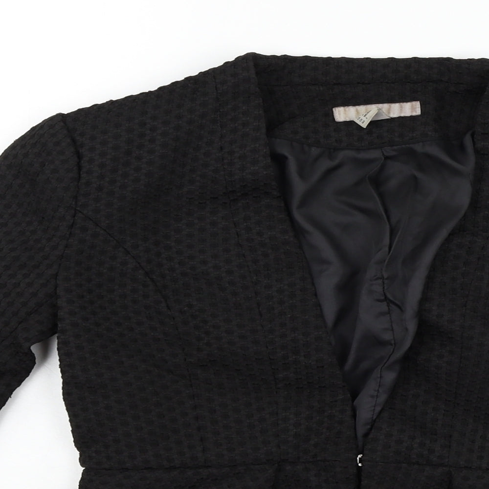 Womens UK Size 8 H&M Black Jacket
