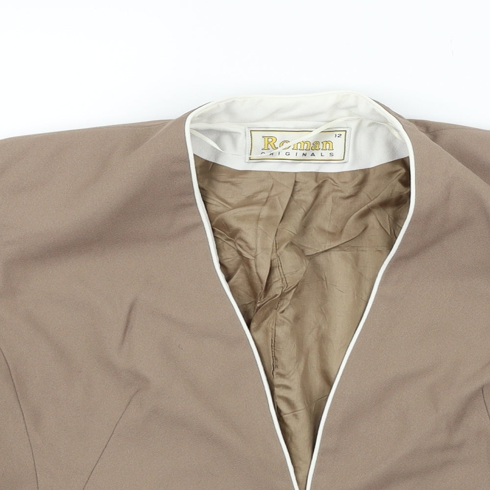Womens UK Size 12 Roman Beige Jacket