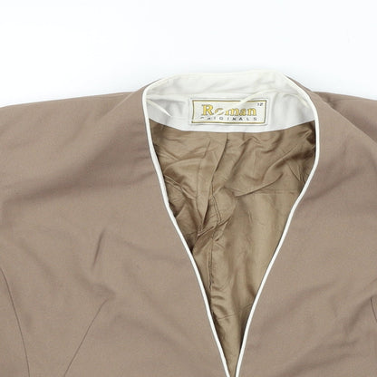 Womens UK Size 12 Roman Beige Jacket
