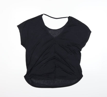 F&F Womens Black Houndstooth  Basic Blouse Size 14