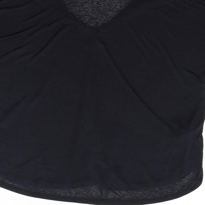 F&F Womens Black Houndstooth  Basic Blouse Size 14