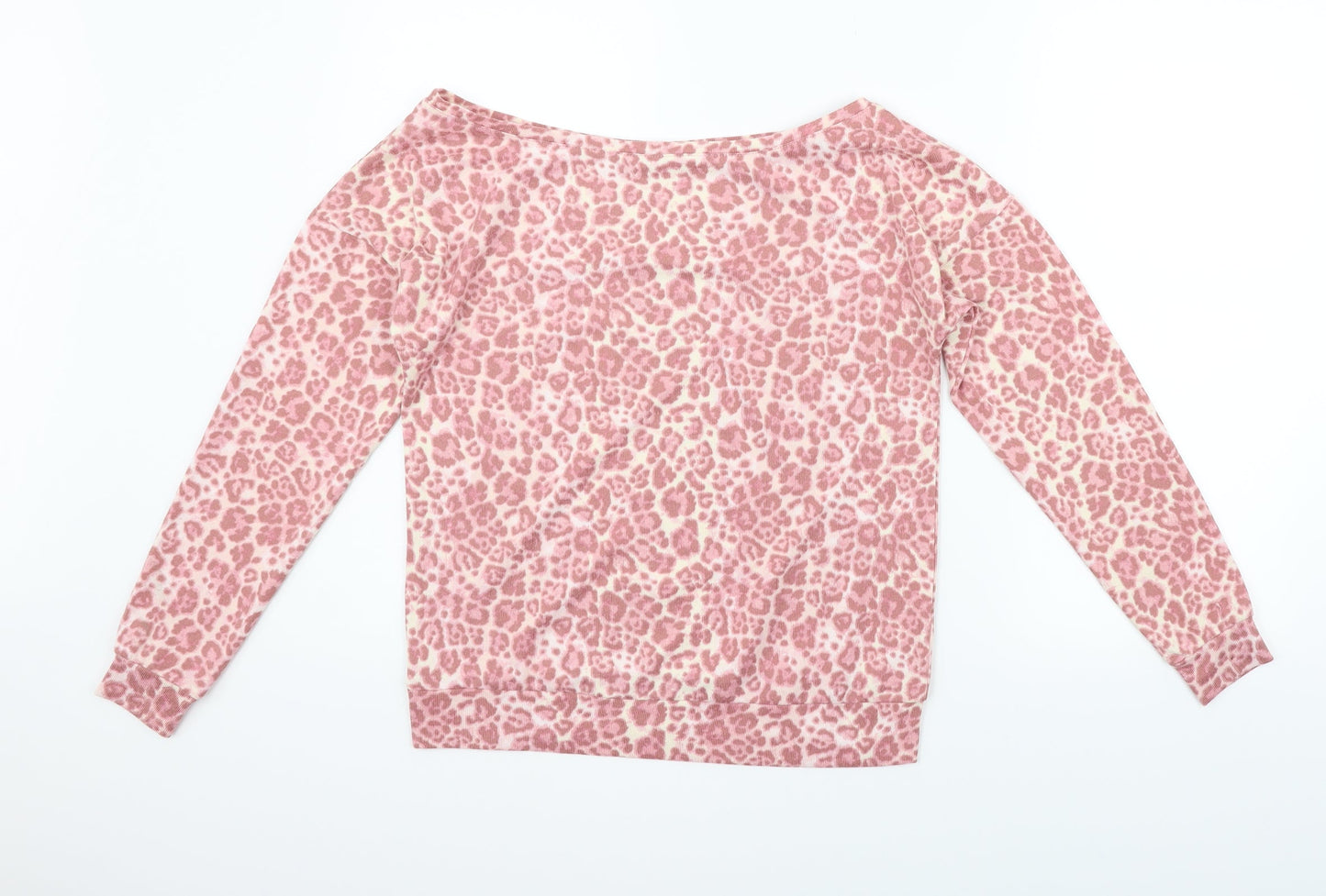 Very Girls Pink Geometric  Pullover Jumper Size 8-9 Years