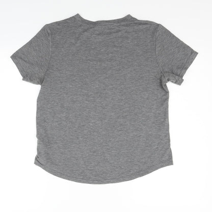 Womens UK Size M Divided Grey Basic T-Shirt