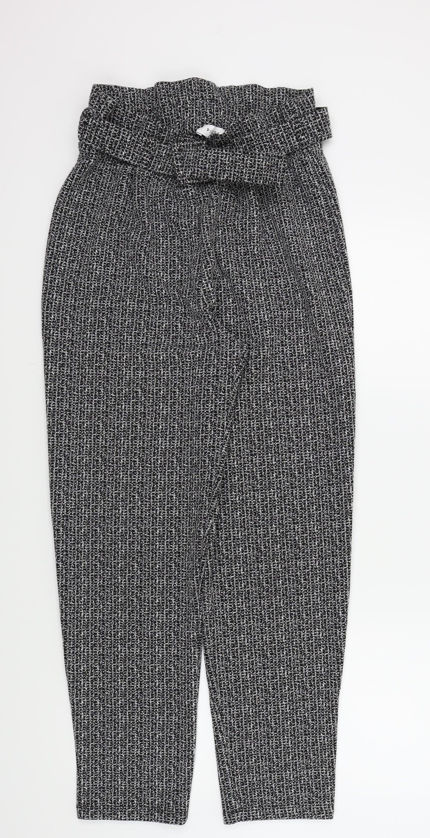 Womens UK Size M Pieces Regular Fit  Grey Trousers