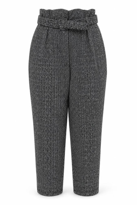 Womens UK Size M Pieces Regular Fit  Grey Trousers