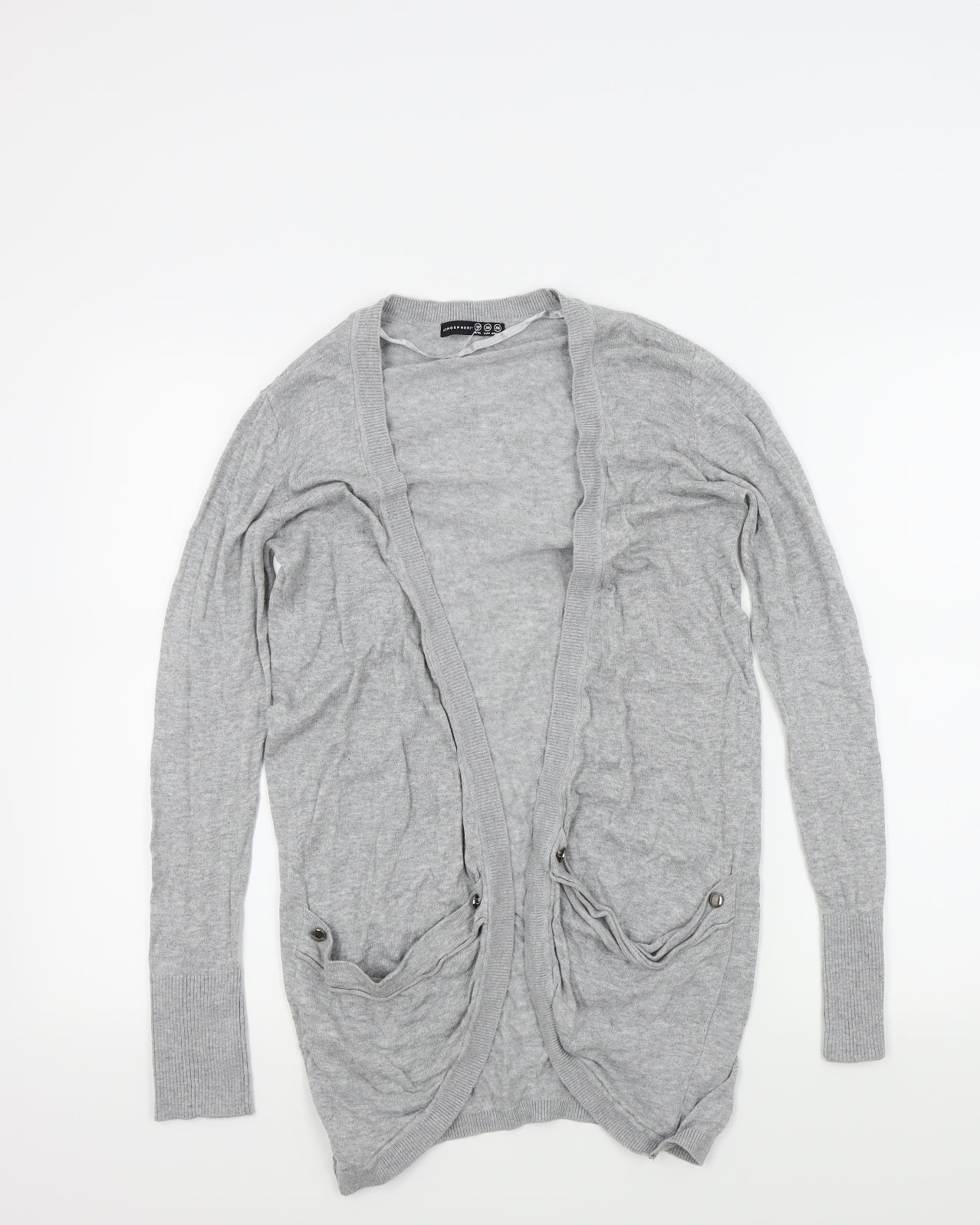 Primark Womens Grey   Cardigan Jumper Size 10
