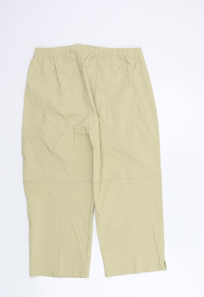 Womens UK Size XL Preworn Regular Fit  Beige Trousers