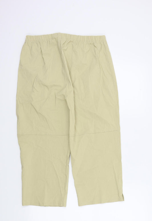 Womens UK Size XL Preworn Regular Fit  Beige Trousers