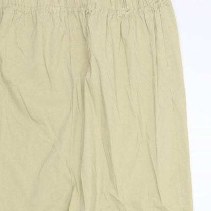 Womens UK Size XL Preworn Regular Fit  Beige Trousers