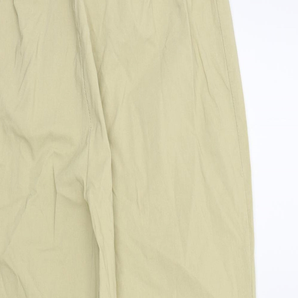 Womens UK Size XL Preworn Regular Fit  Beige Trousers