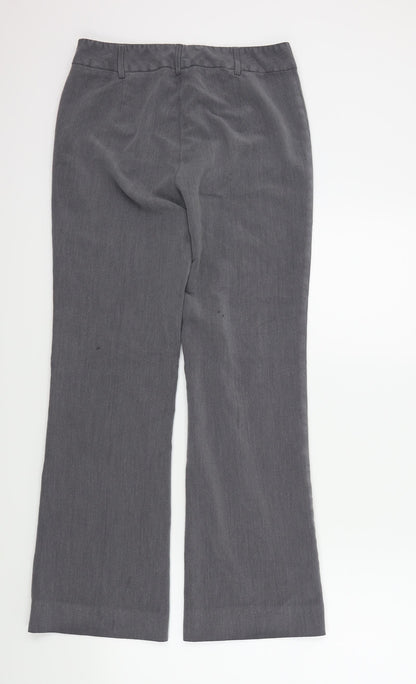 M&S Womens Grey   Trousers  Size 8 L29 in