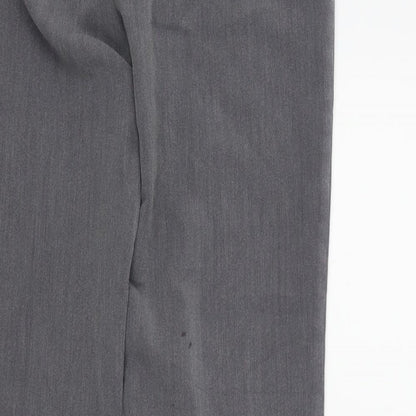 M&S Womens Grey   Trousers  Size 8 L29 in