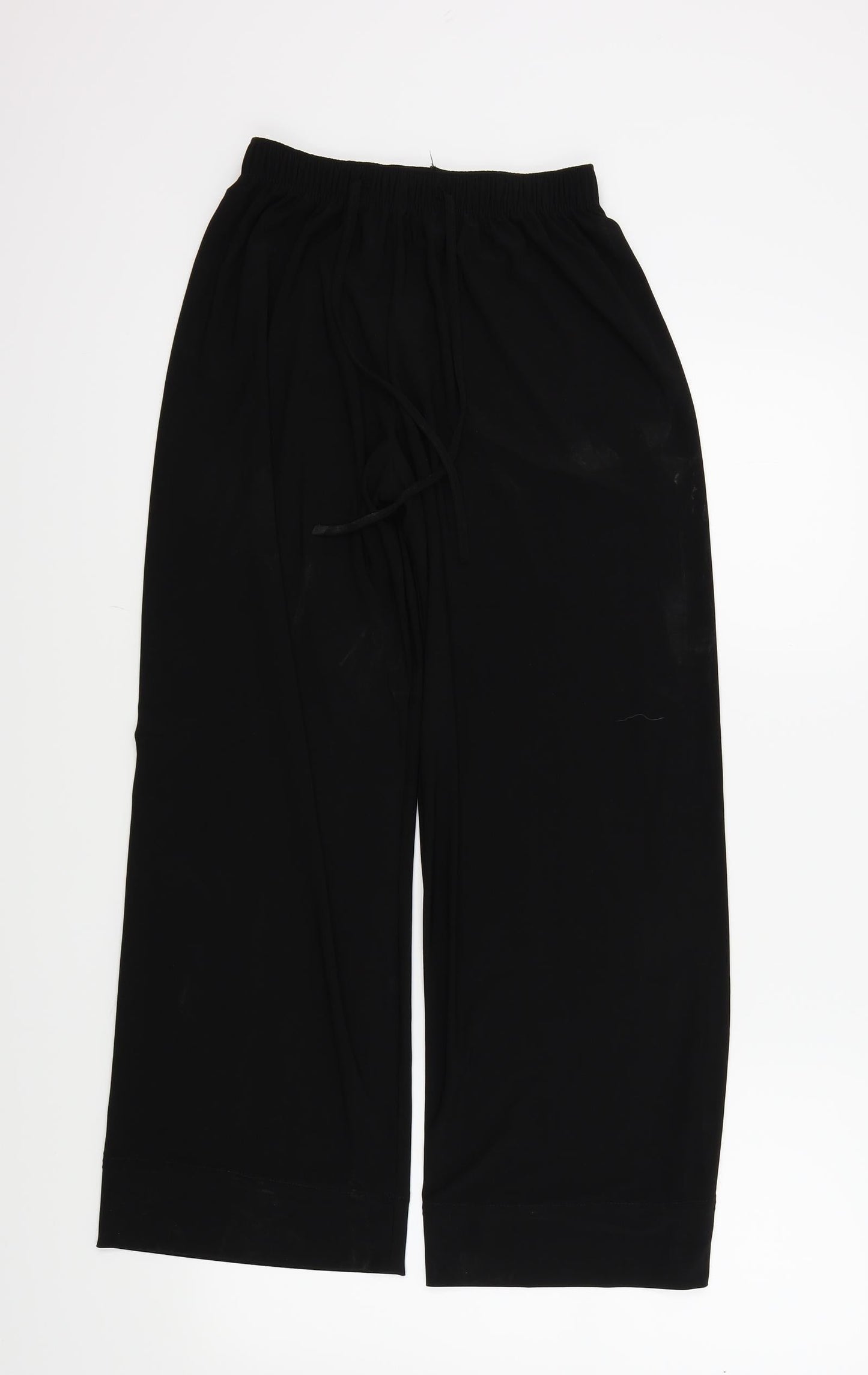 Womens UK Size S Preworn Regular Fit  Black Trousers