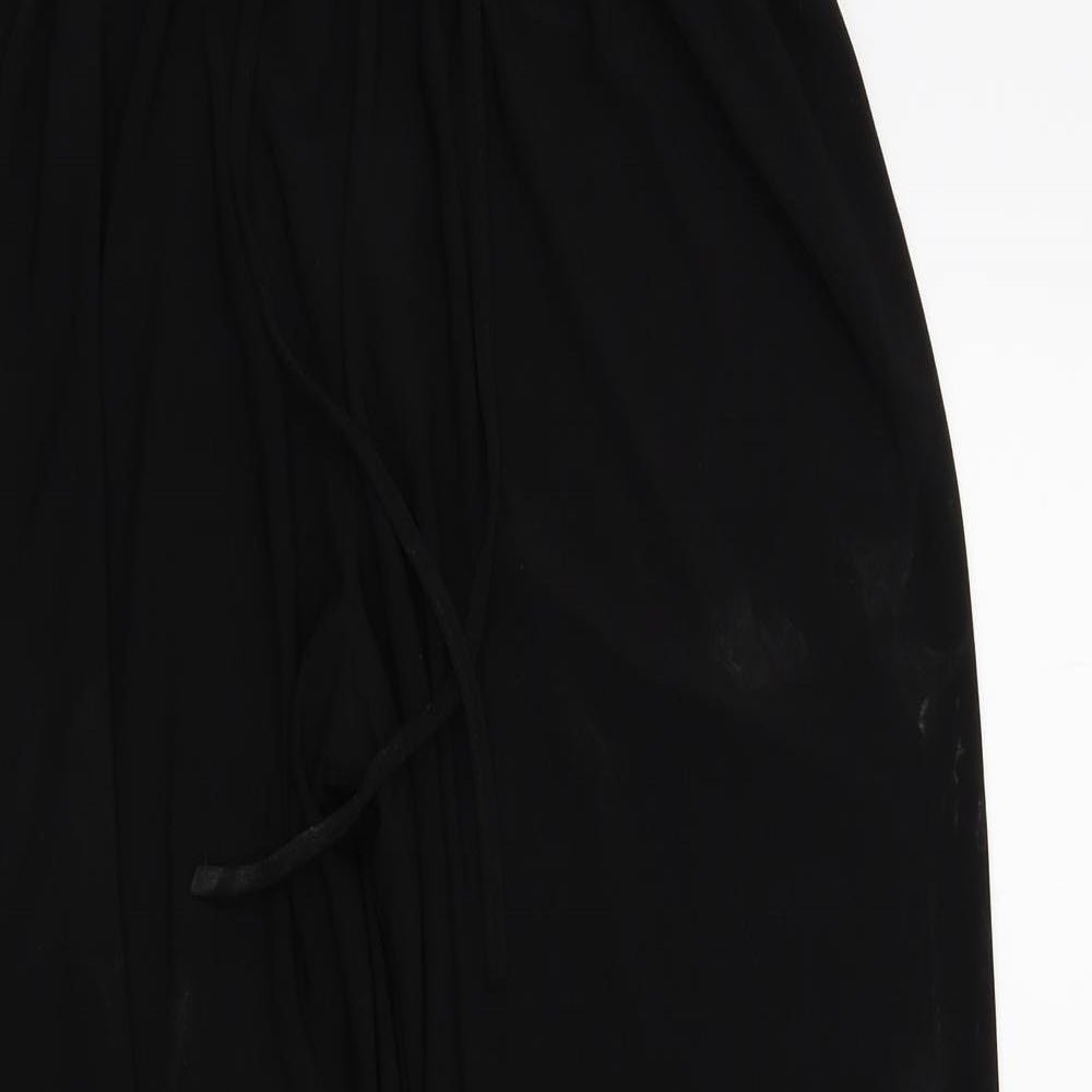 Womens UK Size S Preworn Regular Fit  Black Trousers