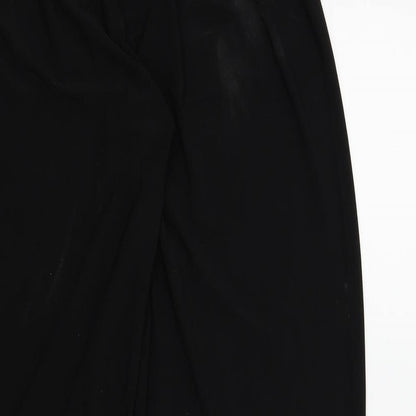 Womens UK Size S Preworn Regular Fit  Black Trousers