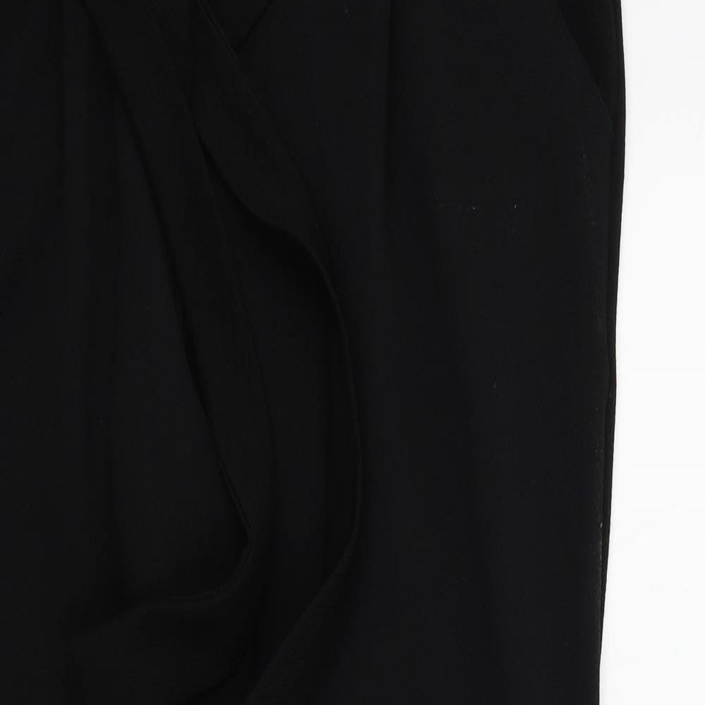 Womens UK Size 14 Preworn Regular Fit  Black Trousers