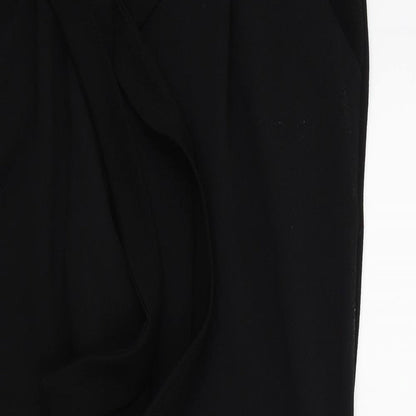Womens UK Size 14 Preworn Regular Fit  Black Trousers