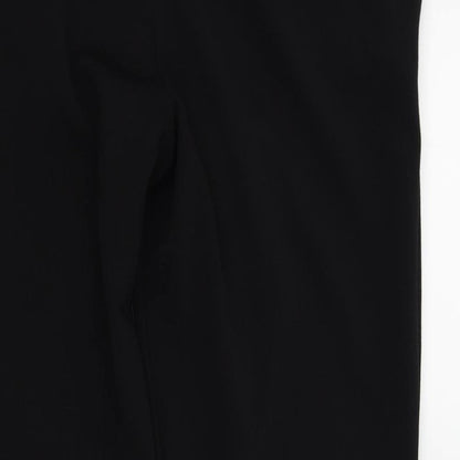 Womens UK Size 14 Preworn Regular Fit  Black Trousers
