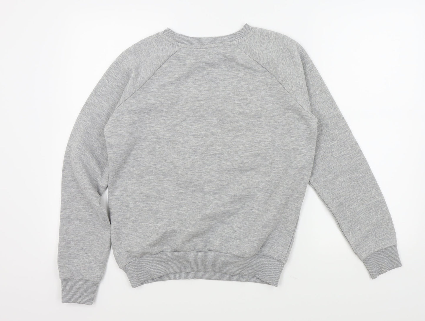 Primark Girls Grey   Pullover Jumper Size 13 Years  - LOVE HEART