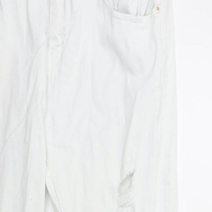 Denim & Co. Womens White  Denim Skinny Jeans Size 18 L27 in