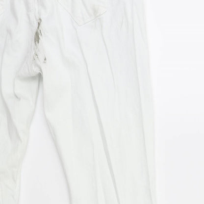 Denim & Co. Womens White  Denim Skinny Jeans Size 18 L27 in