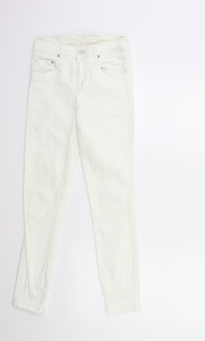 Nobody Womens White  Denim Skinny Jeans Size 26 in L27 in