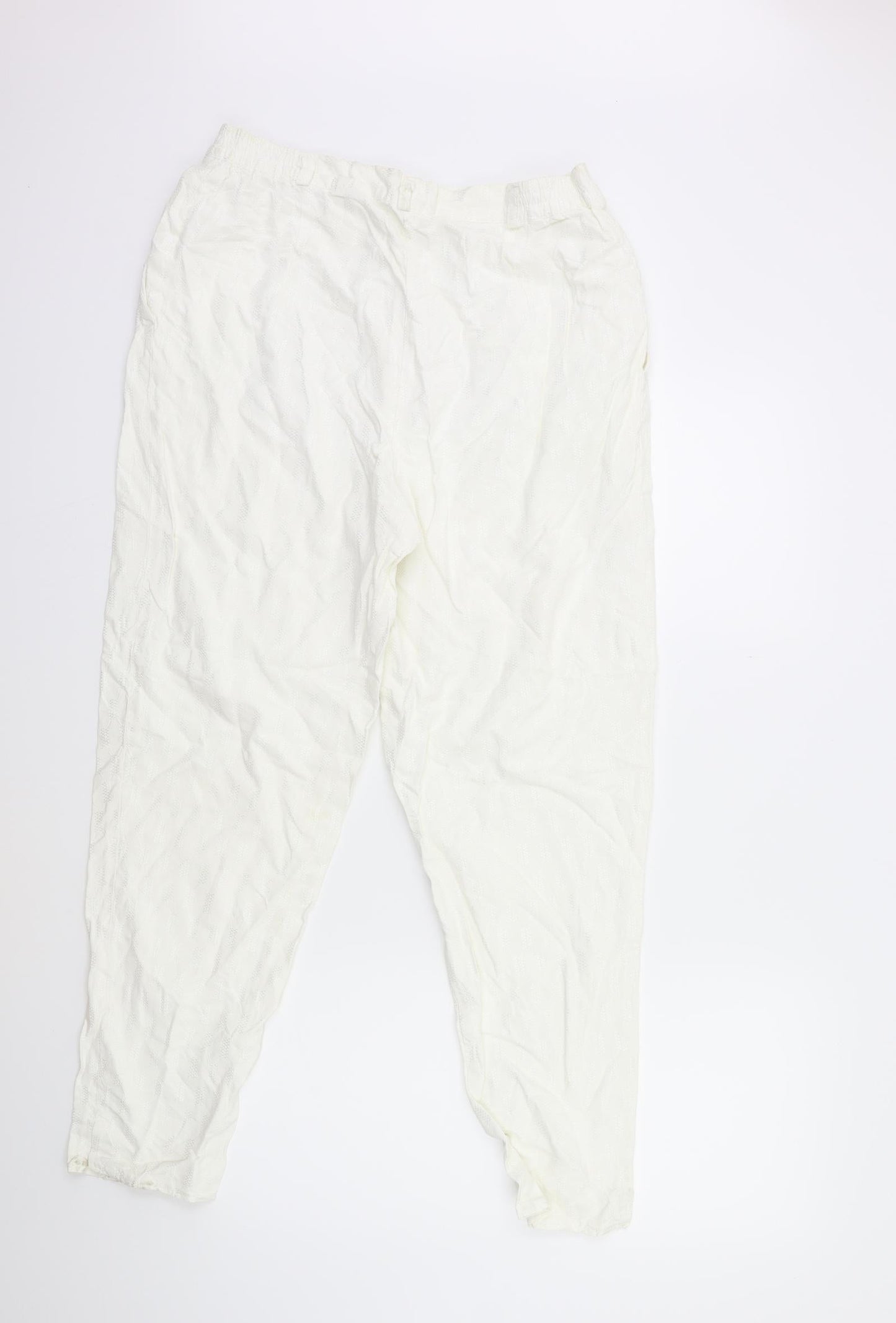 Womens UK Size 30 in Preworn Regular Fit  White Trousers