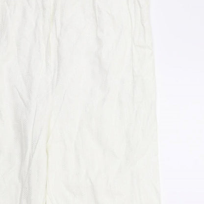 Womens UK Size 30 in Preworn Regular Fit  White Trousers