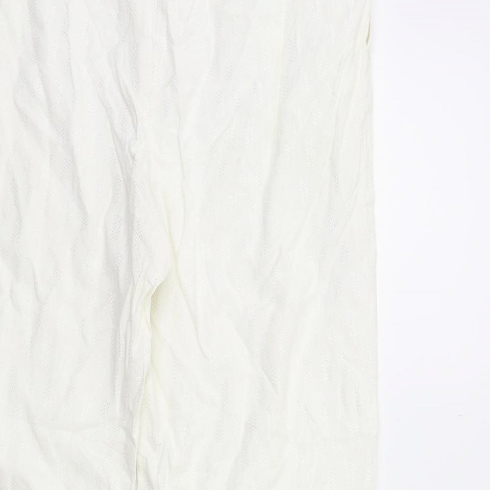 Womens UK Size 30 in Preworn Regular Fit  White Trousers
