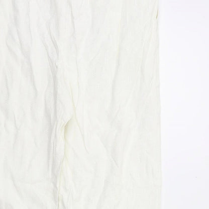 Womens UK Size 30 in Preworn Regular Fit  White Trousers