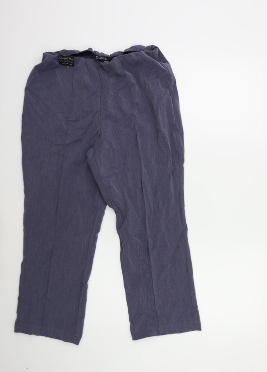 Classic Womens Blue   Trousers  Size 14 L23 in