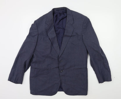 Mens UK Size 42 ST MICHAEL Regular Blue Suit Jacket