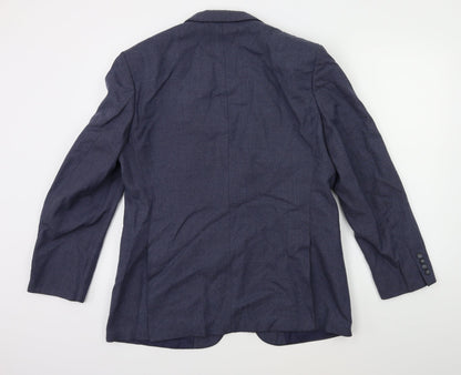 Mens UK Size 42 ST MICHAEL Regular Blue Suit Jacket
