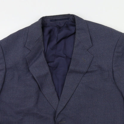 Mens UK Size 42 ST MICHAEL Regular Blue Suit Jacket