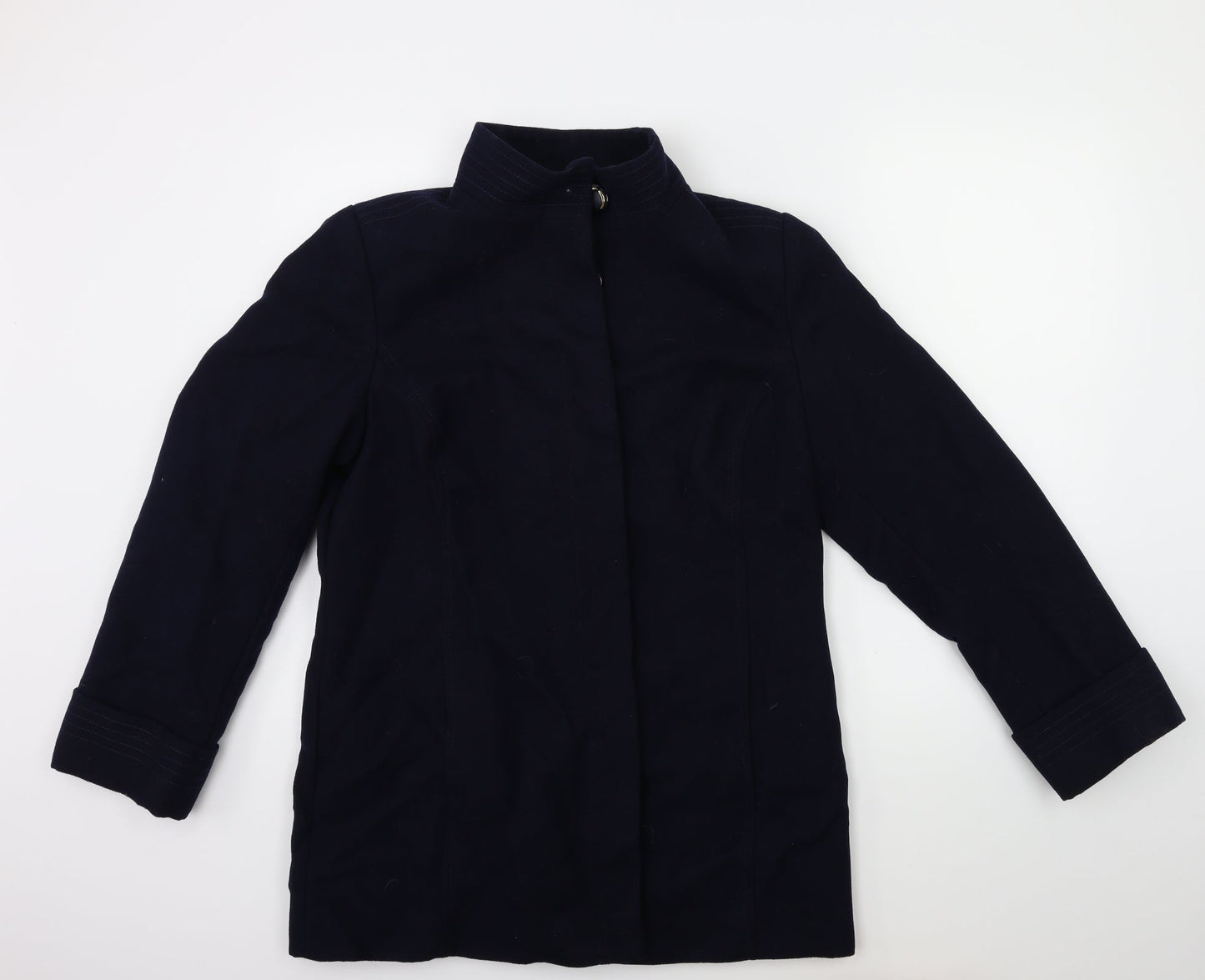 Womens UK Size 14 Marks and Spencer Blue Overcoat