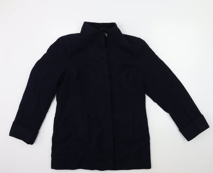 Womens UK Size 14 Marks and Spencer Blue Overcoat