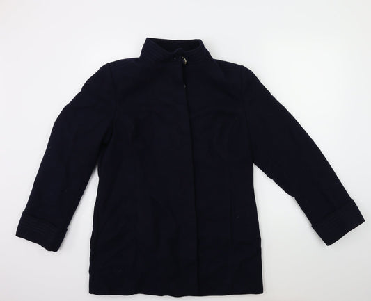 Womens UK Size 14 Marks and Spencer Blue Overcoat