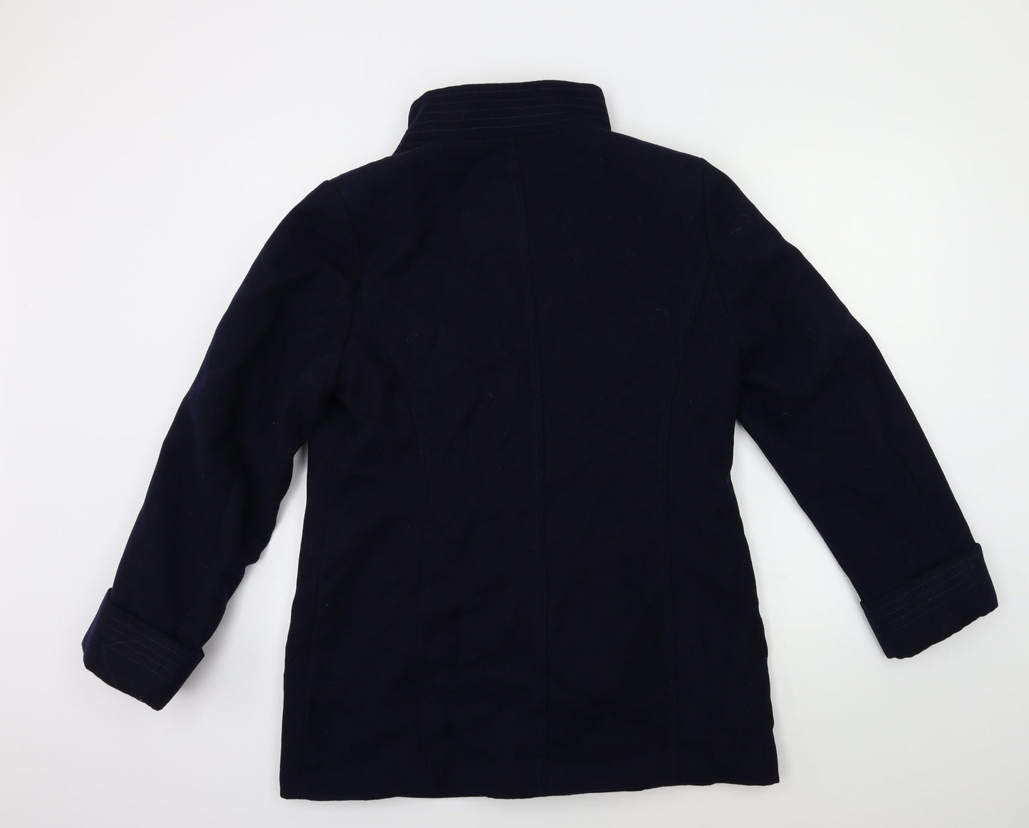 Womens UK Size 14 Marks and Spencer Blue Overcoat