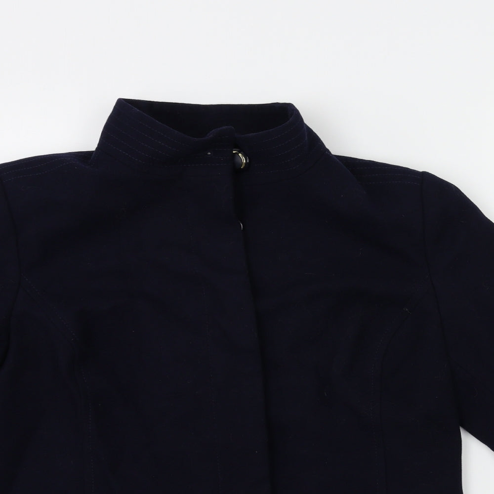 Womens UK Size 14 Marks and Spencer Blue Overcoat